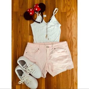 American Eagle Light Pink Stretch Shorts